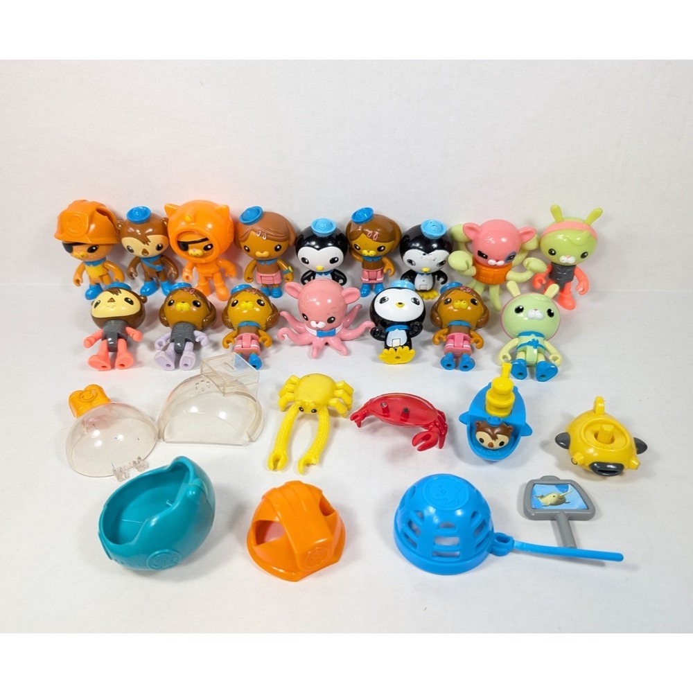 Octonauts 16 Figures and Accessory Lot Dashi Kwazii Peso Shellington Barnacles - Picture 1 of 7